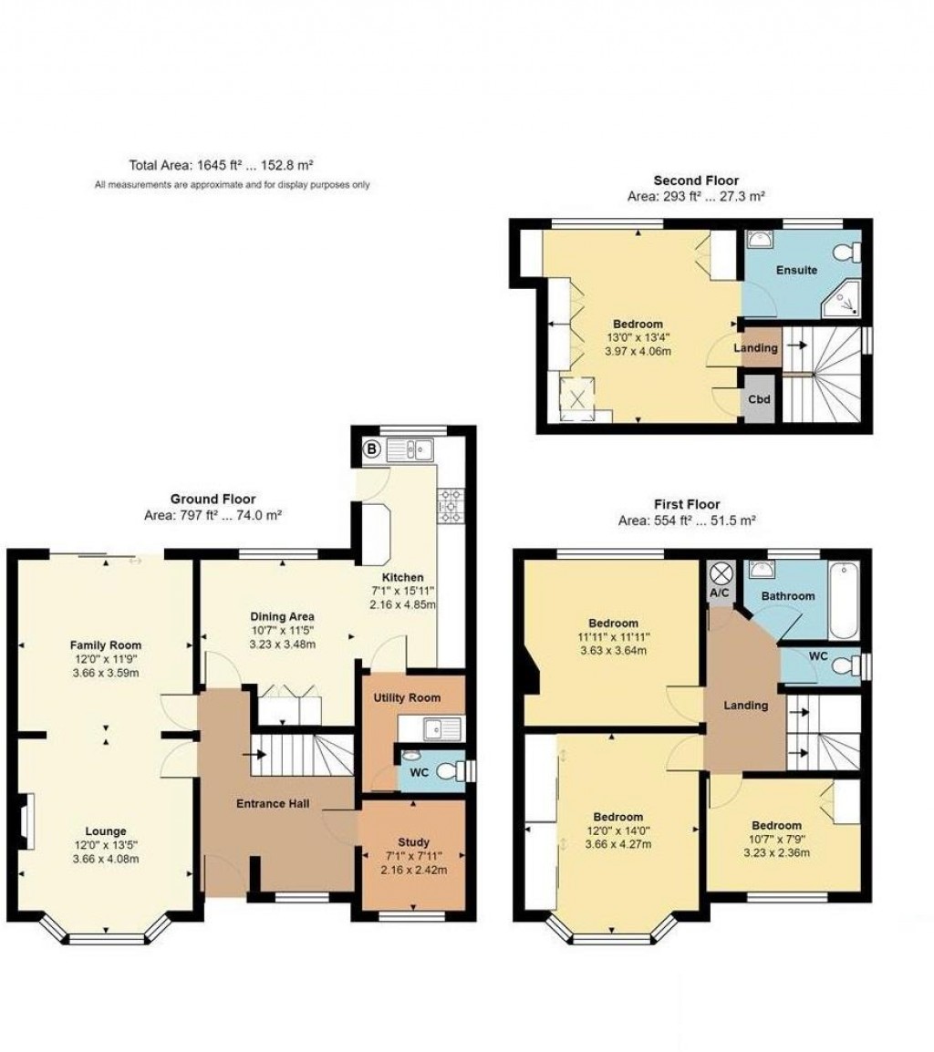 Floorplans For Links Drive, Radlett