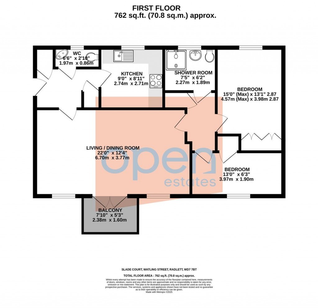 Floorplans For Watling Street, Radlett